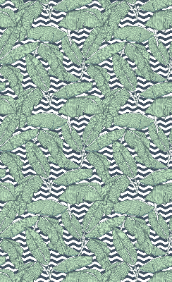 Rolgordijn verduisterend Palmbladeren op een zwart-witte achtergrond