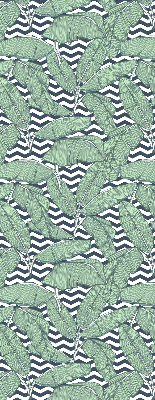 Rolgordijn verduisterend Palmbladeren op een zwart-witte achtergrond