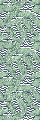 Rolgordijn verduisterend Palmbladeren op een zwart-witte achtergrond