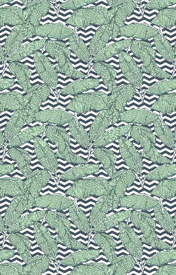 Rolgordijn verduisterend Palmbladeren op een zwart-witte achtergrond