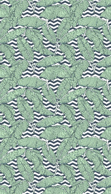 Rolgordijn verduisterend Palmbladeren op een zwart-witte achtergrond