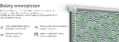 Rolgordijn verduisterend Palmbladeren op een zwart-witte achtergrond