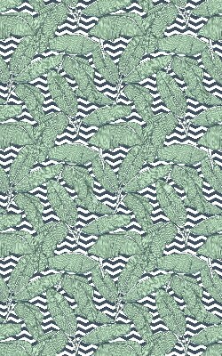 Rolgordijn verduisterend Palmbladeren op een zwart-witte achtergrond