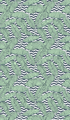 Rolgordijn verduisterend Palmbladeren op een zwart-witte achtergrond