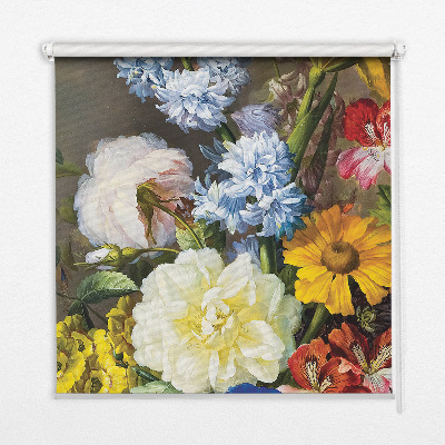 Rolgordijn verduisterend Een boeket bloemen