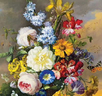 Rolgordijn verduisterend Een boeket bloemen