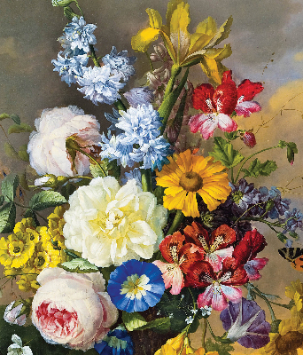 Rolgordijn verduisterend Een boeket bloemen