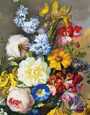 Rolgordijn verduisterend Een boeket bloemen