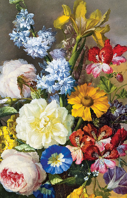 Rolgordijn verduisterend Een boeket bloemen