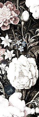 Rolgordijn voor het raam Een boeket bloemen