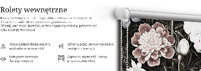 Rolgordijn voor het raam Een boeket bloemen