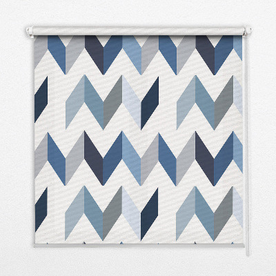 Rolgordijn voor het raam Blauwe visgraat