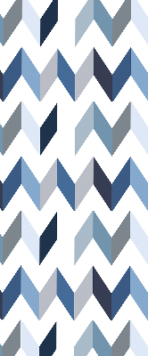 Rolgordijn voor het raam Blauwe visgraat