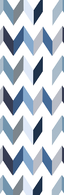 Rolgordijn voor het raam Blauwe visgraat