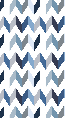 Rolgordijn voor het raam Blauwe visgraat