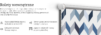 Rolgordijn voor het raam Blauwe visgraat