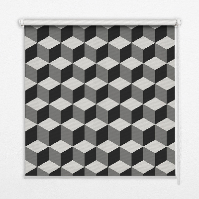 Rolgordijn verduisterend 3D-kubussen