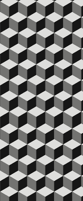 Rolgordijn verduisterend 3D-kubussen