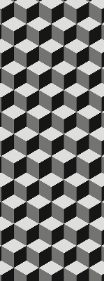 Rolgordijn verduisterend 3D-kubussen