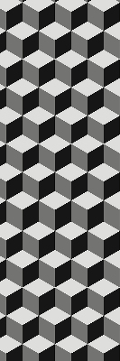 Rolgordijn verduisterend 3D-kubussen