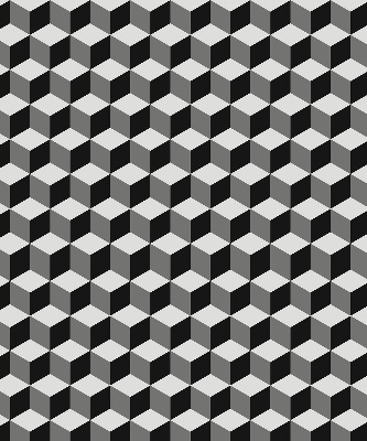 Rolgordijn verduisterend 3D-kubussen