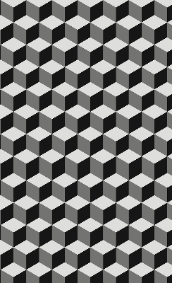 Rolgordijn verduisterend 3D-kubussen