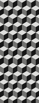 Rolgordijn verduisterend 3D-kubussen