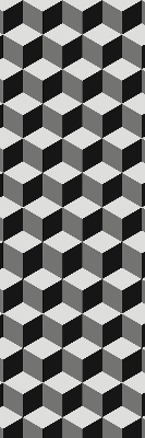 Rolgordijn verduisterend 3D-kubussen