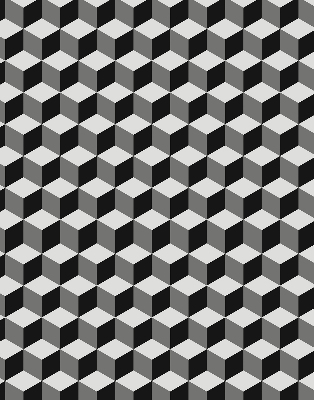 Rolgordijn verduisterend 3D-kubussen