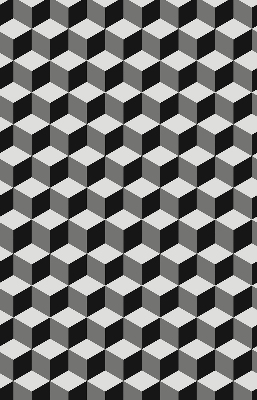 Rolgordijn verduisterend 3D-kubussen