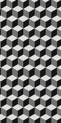 Rolgordijn verduisterend 3D-kubussen