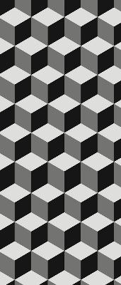 Rolgordijn verduisterend 3D-kubussen