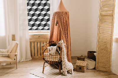 Rolgordijn verduisterend 3D-kubussen