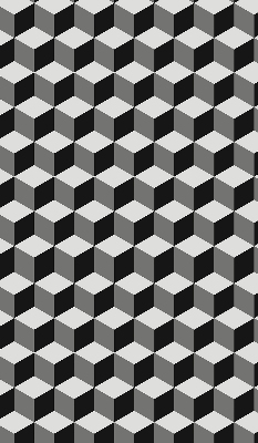 Rolgordijn verduisterend 3D-kubussen