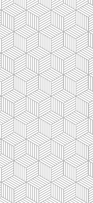 Rolgordijn voor het raam 3D-kubussen