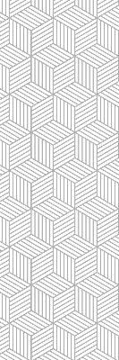 Rolgordijn voor het raam 3D-kubussen