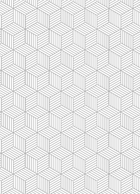 Rolgordijn voor het raam 3D-kubussen