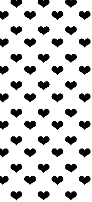 Rolgordijn verduisterend Zwarte harten