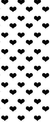 Rolgordijn verduisterend Zwarte harten