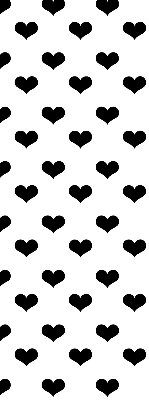 Rolgordijn verduisterend Zwarte harten