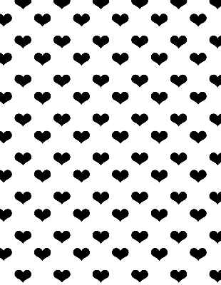 Rolgordijn verduisterend Zwarte harten