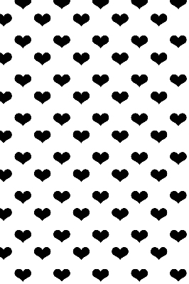 Rolgordijn verduisterend Zwarte harten