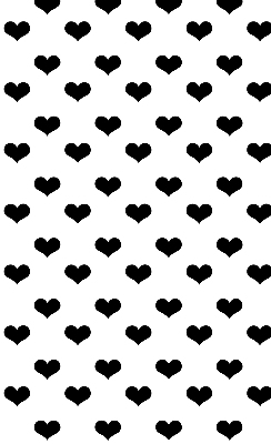 Rolgordijn verduisterend Zwarte harten