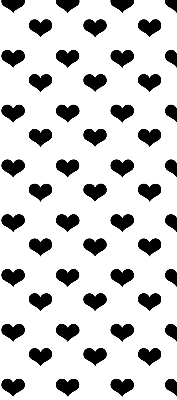 Rolgordijn verduisterend Zwarte harten