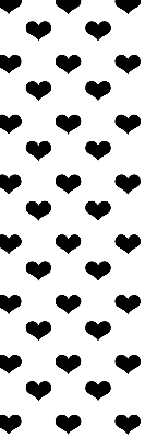 Rolgordijn verduisterend Zwarte harten