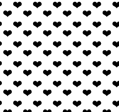 Rolgordijn verduisterend Zwarte harten