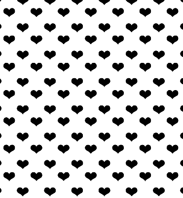 Rolgordijn verduisterend Zwarte harten