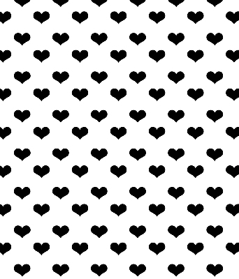 Rolgordijn verduisterend Zwarte harten