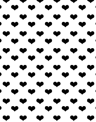 Rolgordijn verduisterend Zwarte harten