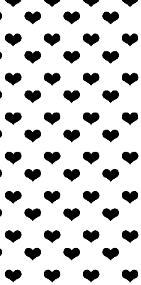 Rolgordijn verduisterend Zwarte harten